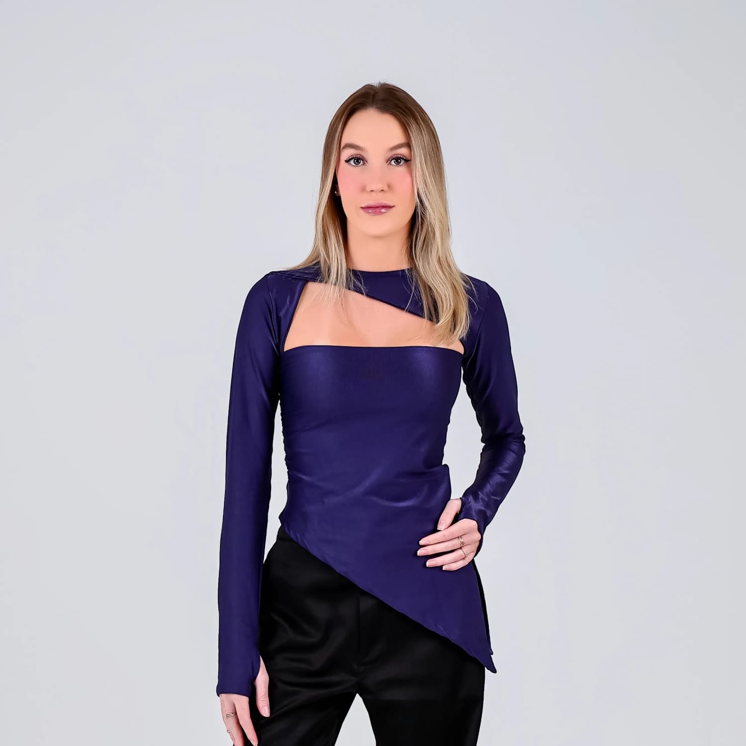 BLUSA AFRODITE AZUL MARINHO